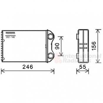 Van Wezel 06006426 Radiador de calefacción