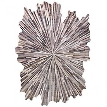Alfombra Tine 75317A Abstracción Moderna - Forma Irregular Gris Oscuro/Gris Claro Multicolor 195x290 cm
