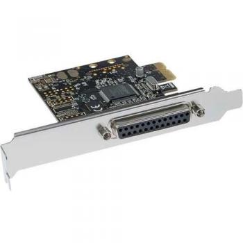 Tarjeta Adaptadora Paralela PCIe 1x25 Pines InLine con Controlador Moschip MCS9900CV-AA