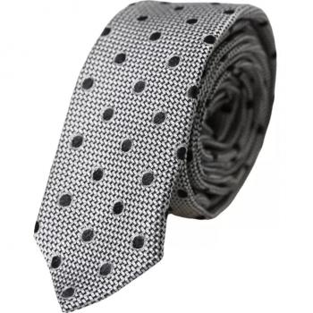 Dolce & Gabbana Black White Polka Dot Silk Adjustable Men Tie