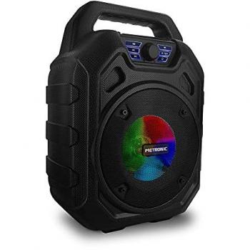 Altavoz Bluetooth Potente 45W Portátil con Luces LED, USB, Micro-SD, AUX-IN, Entrada para Micrófono y Radio FM - Ergonomía de Transporte