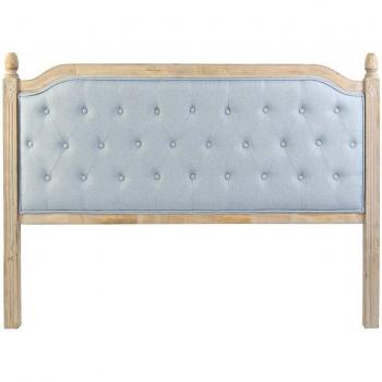Cabecero de Cama Azul de Madera Rubberwood 160x6x120 cm