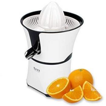 Tm Electron TMPEX003 Exprimidor de cítricos eléctrico con sistema antigoteo, 60 W, Blanco