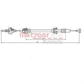 Cable de embrague Metzger 19.208E - Colectores de alta calidad para activación de embrague