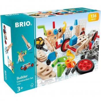 BRIO Builder Construction Set - 135 Pieces, STEM Educational Toy for Ages 3+