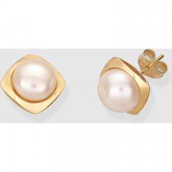 Pendientes de oro con perla blanca y detalles en filigrana, exclusivos de El Corte Inglés