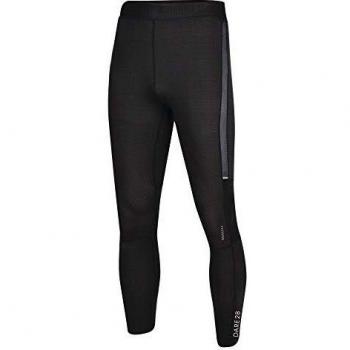 Dare2b Abaccus' Lightweight Quick Drying Stretch Fitness Tights Trousers, Hombre, Black, L