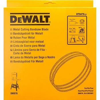 Dewalt DT8476-QZ DT8476-QZ-Hoja para Sierra Cinta, Longitud: 2215mm, Ancho: 12mm, espessor: 0.6mm, Paso: 1.8mm, para Metal no Ferroso, Acero Fino, 0 W, 0 V