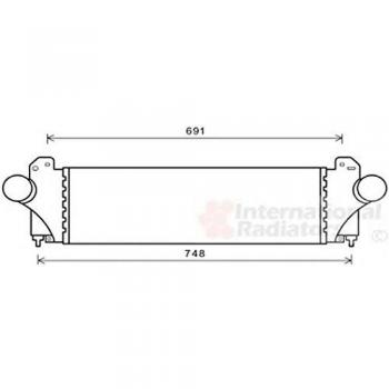 Intercooler de Carga VAN WEZEL 28004129, Radiador Internacional 28004129