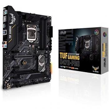 ASUS TUF Gaming H470-PRO - Placa Base ATX Intel de 10a Gen LGA 1200 con VRM 10 Fases, Dual M.2, DDR4, LAN 1Gb, HDMI, DP, USB 3.2 Gen 2, USB de Tipo C, Thunderbolt 3 e iluminación RGB Aura Sync