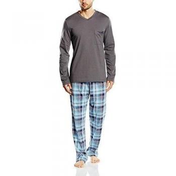 Palmers Pyjama Gabriel-Pijama de dos piezas Hombre,  
 Grau