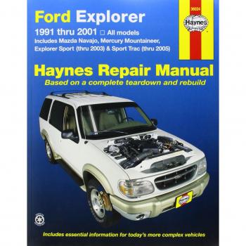 Ford Explorer & Mazda Navajo 1991 Thru 2001, Mercury Mountaineer 1997 Thru 2001, Explorer Sport 200-2003 & Explorer Sport Trac 2001-2005 Haynes Repair Manual