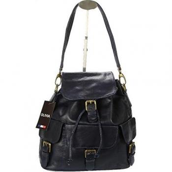 OLIVIA - Bolso de asas para mujer azul marino azul marino