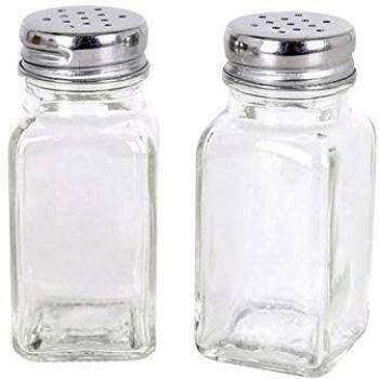 Anna 107462 Set de Salero y Pimentero Cristal, Glass
