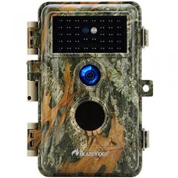 Blazevideo 2019 actualizado camara de caza 16mp 1080p sin brillo 38 leds 65 pies de ir vision nocturna y sensor pir activado por movimiento impermeable ip66 protegido por contrasena lcd de 24