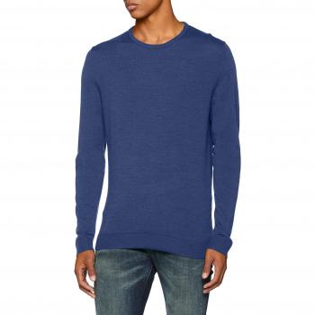 SELECTED HOMME Slhtower Merino Crew Neck B Noos, suéter para Hombre, Azul