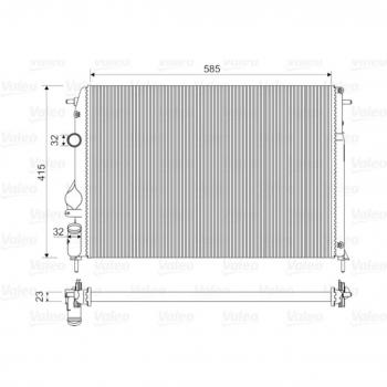 Radiador de refrigeración del motor VALEO 732866, tipo: radiador, características: diseñado para optimizar la temperatura del motor, fabricado por Valeo, modelo 732866