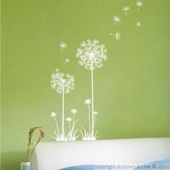 Ambiance-Live - Vinilo adhesivo decorativo para pared, flores de diente de león
