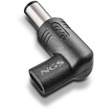 Pack 2 Clavijas USB-C para Portátil Dell NGS BUD-D, Carga Rápida Power Delivery (PD), Diseño en Ángulo Recto, Adaptadores Compactos