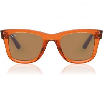 Ray-Ban Wayfarer Reverse Gafas de Sol RB R0502S 6712GM con lentes transparentes, diseño clásico para hombre