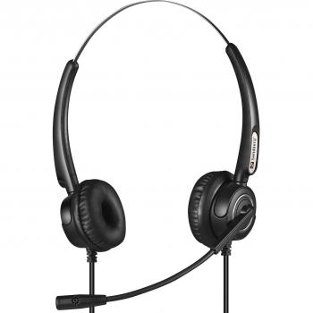 Sandberg 126-30 - Auriculares Alámbricos Diadema Oficina/Centro de llamadas USB tipo A Negro