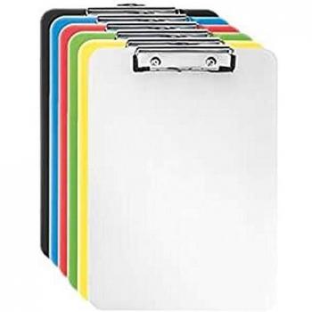 Esselte Carpeta con pinza, Translúcida, Capacidad para 80 hojas A4,Colores surtidos, 1 unidad