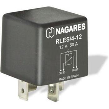 Relé de corriente de trabajo MAHLE MR 48, características: tipo de relé, compatible con sistemas eléctricos automotrices, alta capacidad de corriente, diseño robusto para durabilidad, fácil instalación y conexión