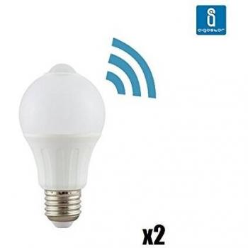 Aigostar BA Sense A5 A60 - Bombilla LED A5 A60 con sensor de movimiento, gran ángulo de iluminación 280º, 6 watios, casquillo grande E27, luz cálida