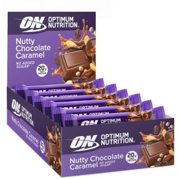 Barra Proteica de Chocolate con Nueces y Caramelo - 10 Uds x 70 g