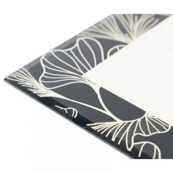 Portafotos de Cristal con Impresión Foil 15x20 cm - Diseño Elegante y Moderno para Decoración de Interiores