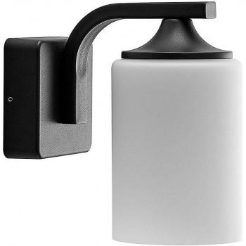 Aplique de exterior Lindby Yannis - Lámpara de pared moderna en gris, fabricada en aluminio, 1 llama E27, apta para lámparas LED
