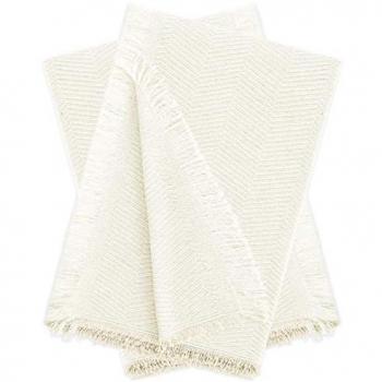 Pack 2 Plaids Multiusos Espiga Blanco 180x260 cm - Fundas para Sofá y Mantas para Cama