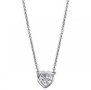 Collar Lotus Silver LP2000-1/1 Charming Lady Corazón Plata con Circonita para Mujer
