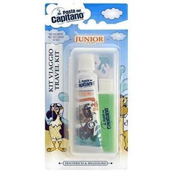 Pasta Del Capitano Junior Travel Kit - 20ml Toothpaste + Folding Toothbrush