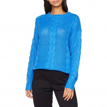 Vero Moda Vmalpine LS O Neck Blouse BF, suéter para Mujer, Azul French Blue, 36