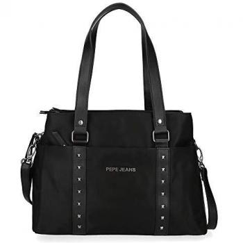 Bolso de Hombro Pepe Jeans Roxanne Negro, Media