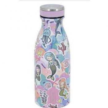 BOTELLA TÉRMICA TANDEM ACERO INOXIDABLE 350ML SIRENAS