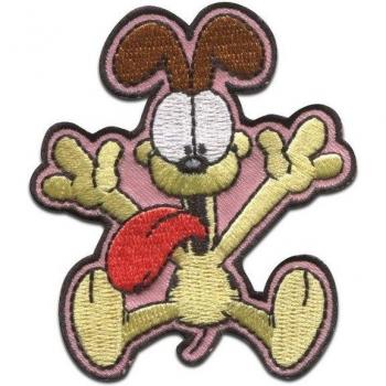 Parche Bordado Oficial Garfield y Odie – Parches de Ropa Graciosos para Planchar – 6,5 x 7,5 cm – Moda The Happy Patch