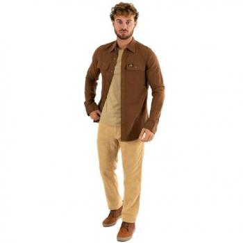 Superdry Trailsman Casual Flannel Shirt for Men in Sandstone Brown, Size S