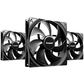 be quiet! Pure Wings 3 140mm PWM Triple Pack Case Fan (Black, 3-Pack)