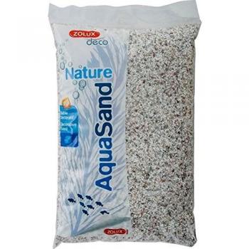 Zolux - Grava Natural para Acuario cristobalita Blanca de 1,6 a 3 mm de granulometría 4 kg
