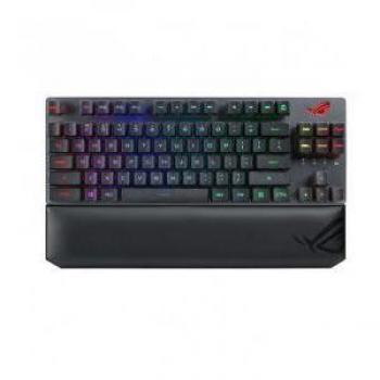 Teclado Mecánico Gaming Inalámbrico ASUS ROG Strix Scope RX TKL RGB AZERTY con Switches Opto-Mecánicos rojos