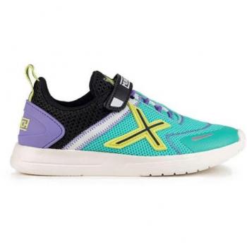 Zapatillas Urbanas Deportivas Munich Mini Nad VCO - Tejido Técnico, TPU en el Puente, Hechas en España, Turquesa, Talla 25 EU