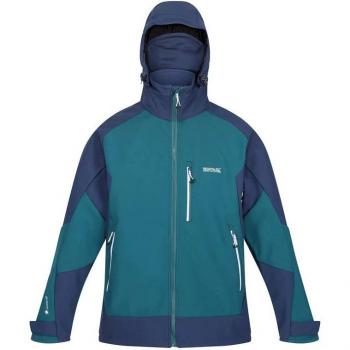 Chaqueta Deportiva para Hombre Regatta Hewitts VII Azul Verde Capucha