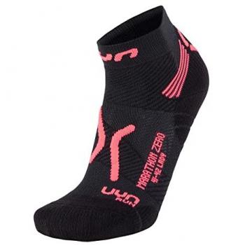 UYN Calcetines Marathon Zero Mujer Adulto Negro/Coral Flúor 35/36