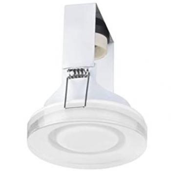 Downlight Empotrable de Techo Forlight Lab 90mm GU10 Blanco IP65 con Difusor de Cristal