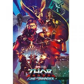 Grupo Erik Poster Marvel Thor Love and Thunder - Lamina decorativa Marvel / Póster Thor - Póster