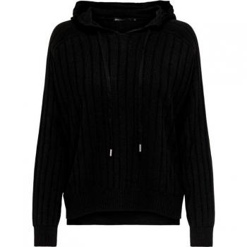 Sudadera Only Jersey Con Capucha New Tessa, color negro, para mujer, estilo casual, con detalles en el diseño