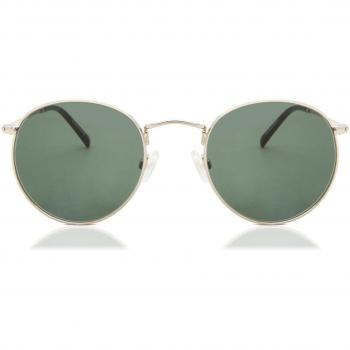 SmartBuy Collection Round Full Rim Metal Men's Prescription Sunglasses Gold Size 50