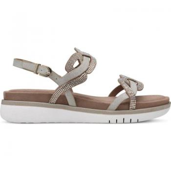 Sandalia Tamaris para mujer en color nude, modelo Cuna 373 Almond Sued